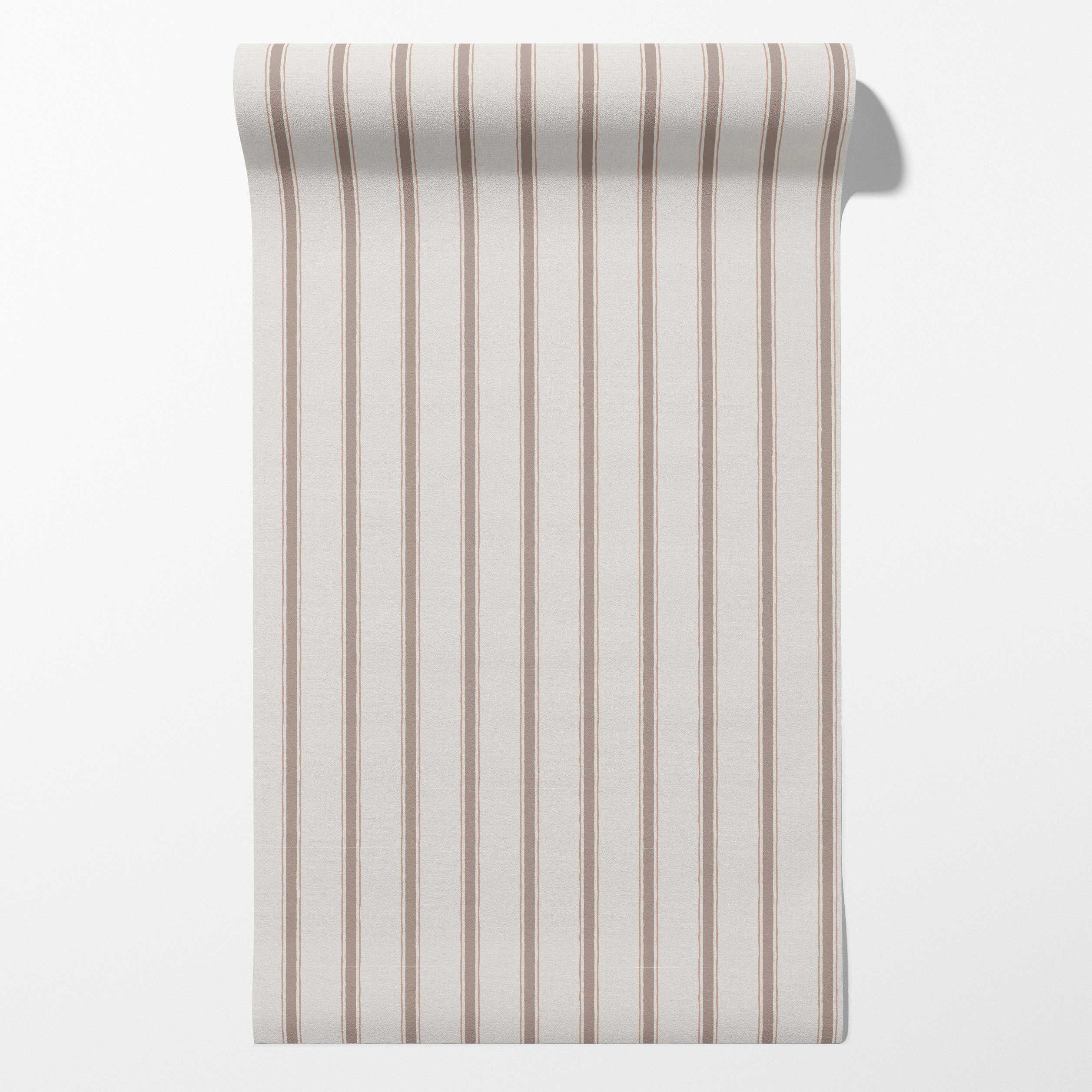 Moulding Line Wallpaper in Vintage Rose