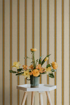 Moulding Line Wallpaper in Ochre Gold