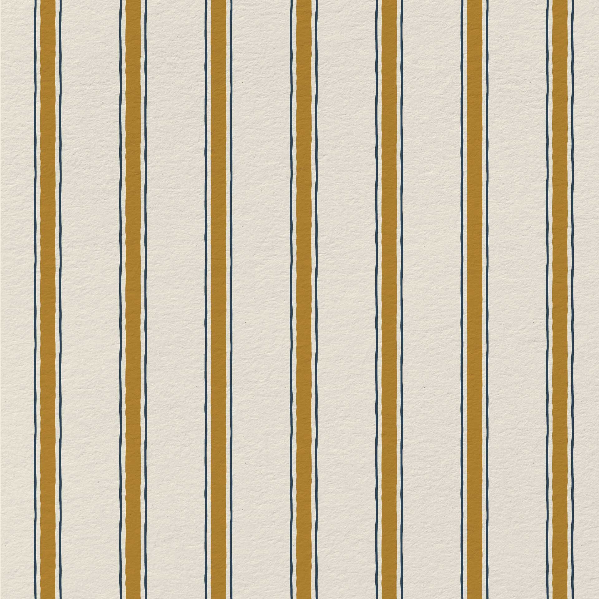 Moulding Line Wallpaper in Ochre Gold