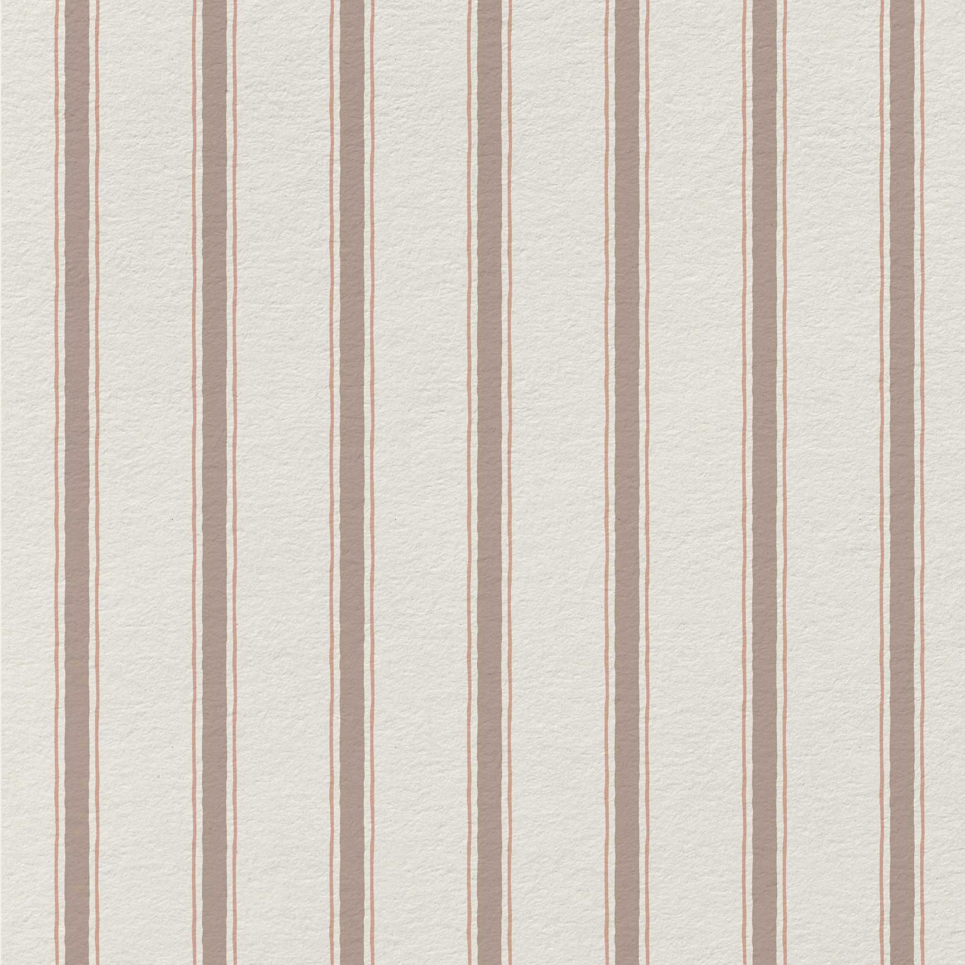 Moulding Line Wallpaper in Vintage Rose