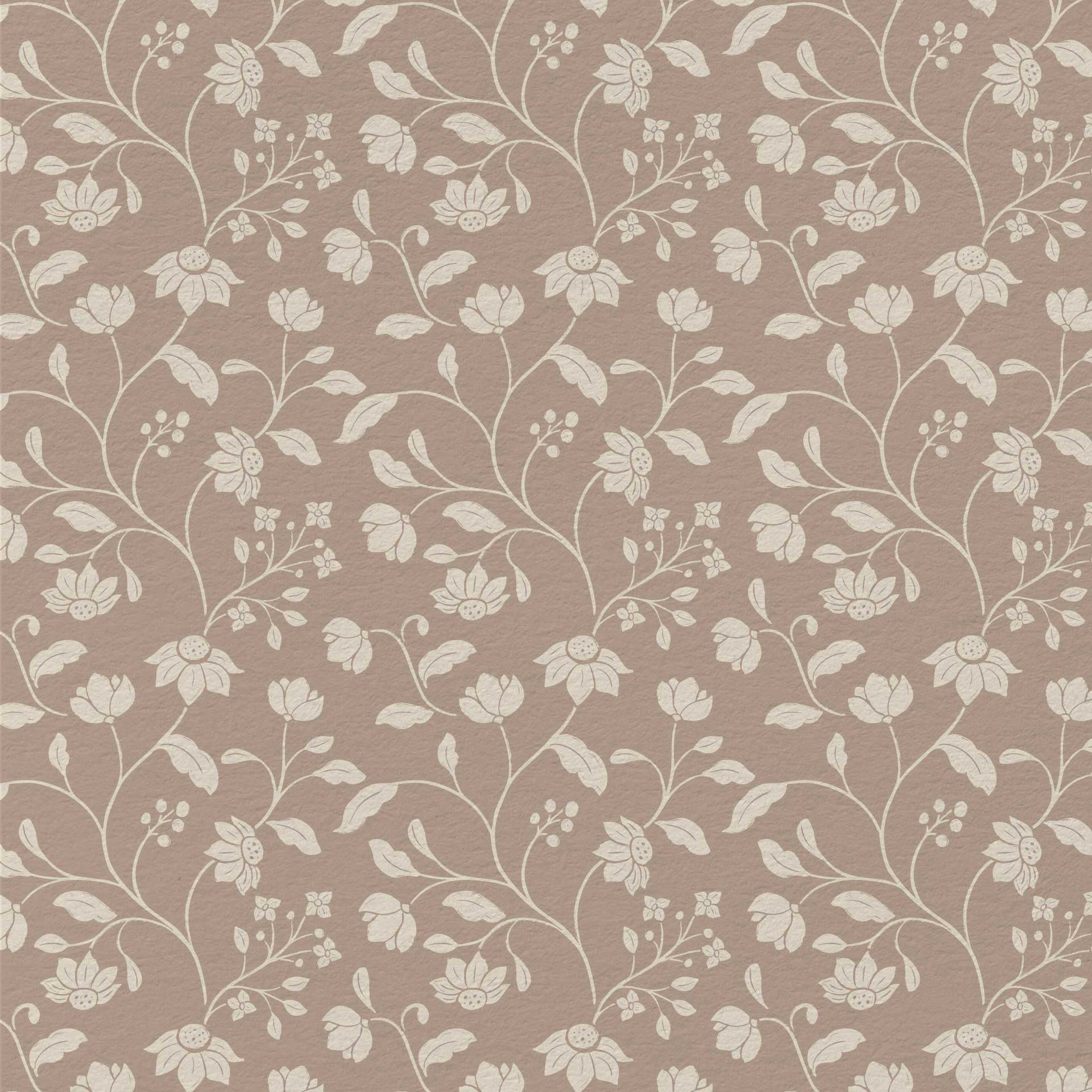 Wild Geranium Wallpaper in Mauve Clay