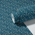 Wild Geranium Wallpaper in Bay Blue