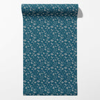 Wild Geranium Wallpaper in Bay Blue