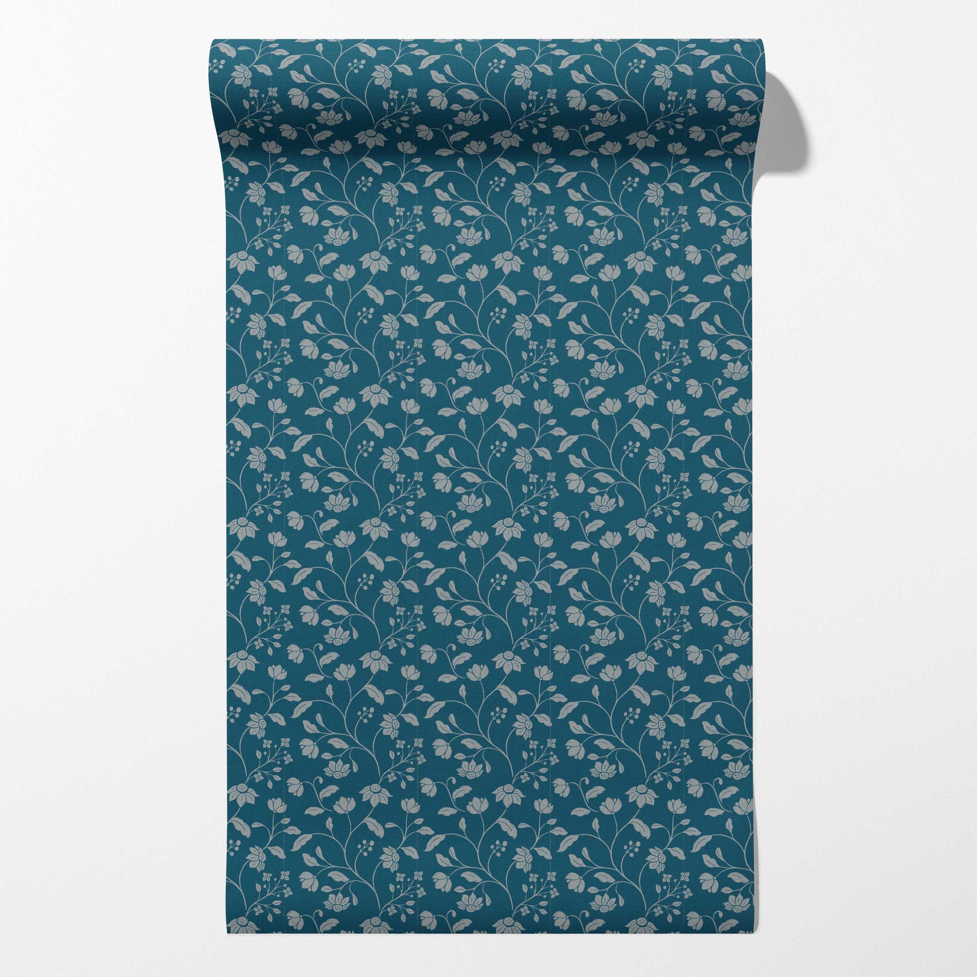 Wild Geranium Wallpaper in Bay Blue