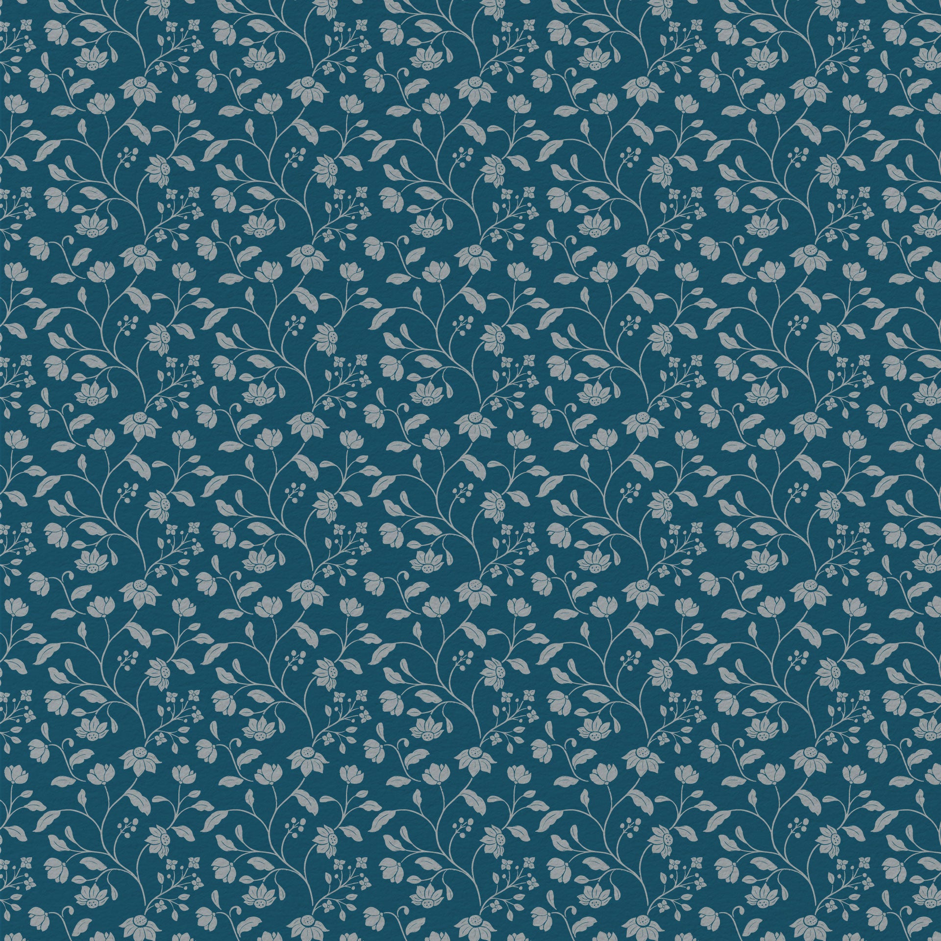 Wild Geranium Wallpaper in Bay Blue
