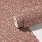 Wild Geranium Wallpaper in Blush Rose