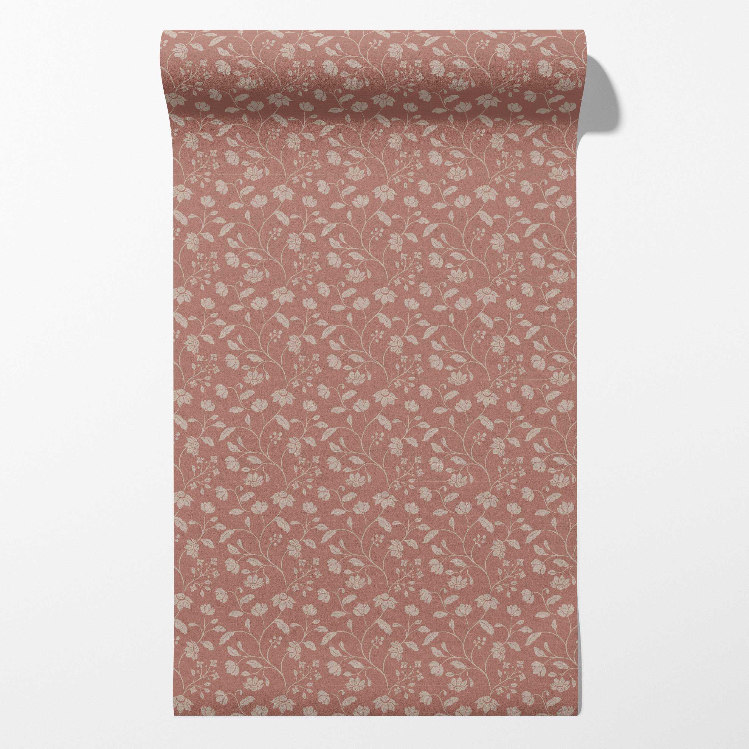 Wild Geranium Wallpaper in Blush Rose