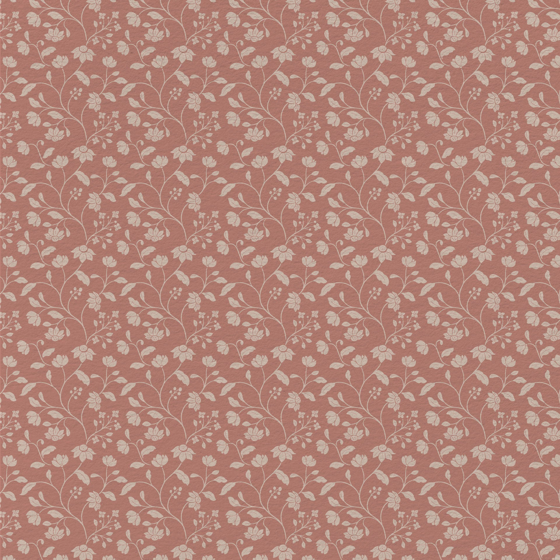 Wild Geranium Wallpaper in Blush Rose