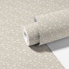 Wild Geranium Wallpaper in Linen Wash