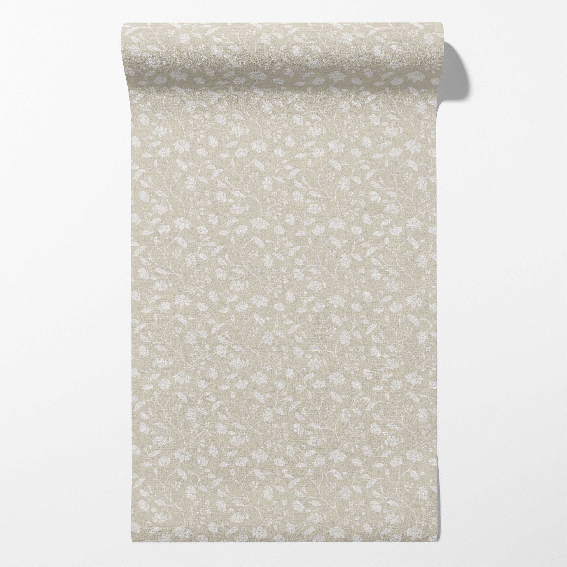 Wild Geranium Wallpaper in Linen Wash