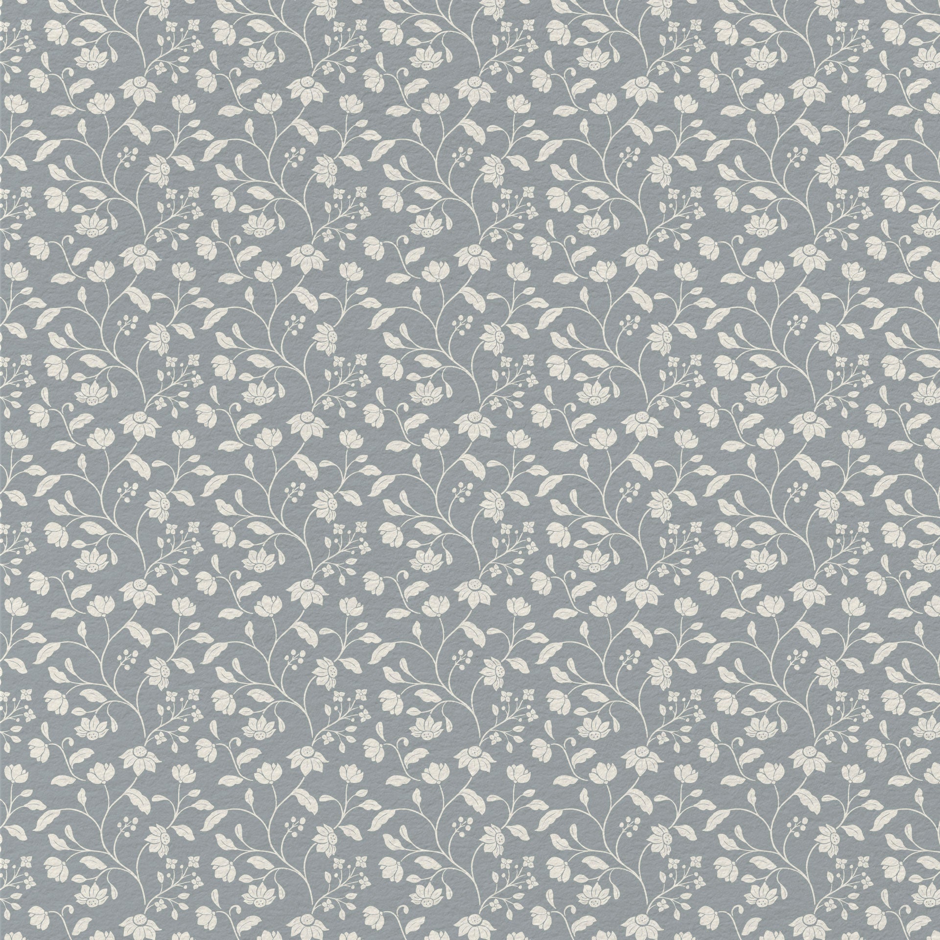 Wild Geranium Wallpaper in Slate Dust