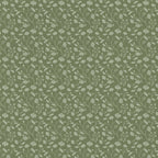 Wild Geranium Wallpaper in Rustic Olive