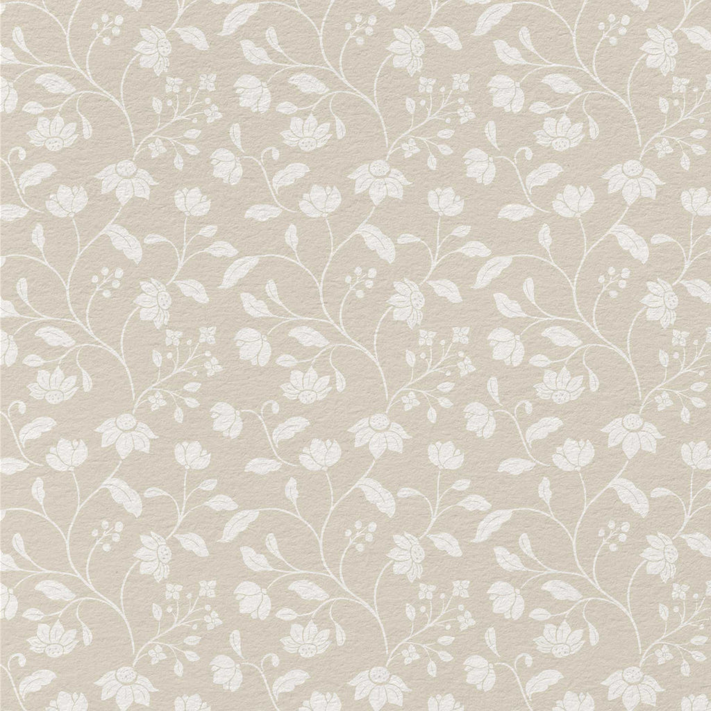 Wild Geranium Wallpaper in Linen Wash