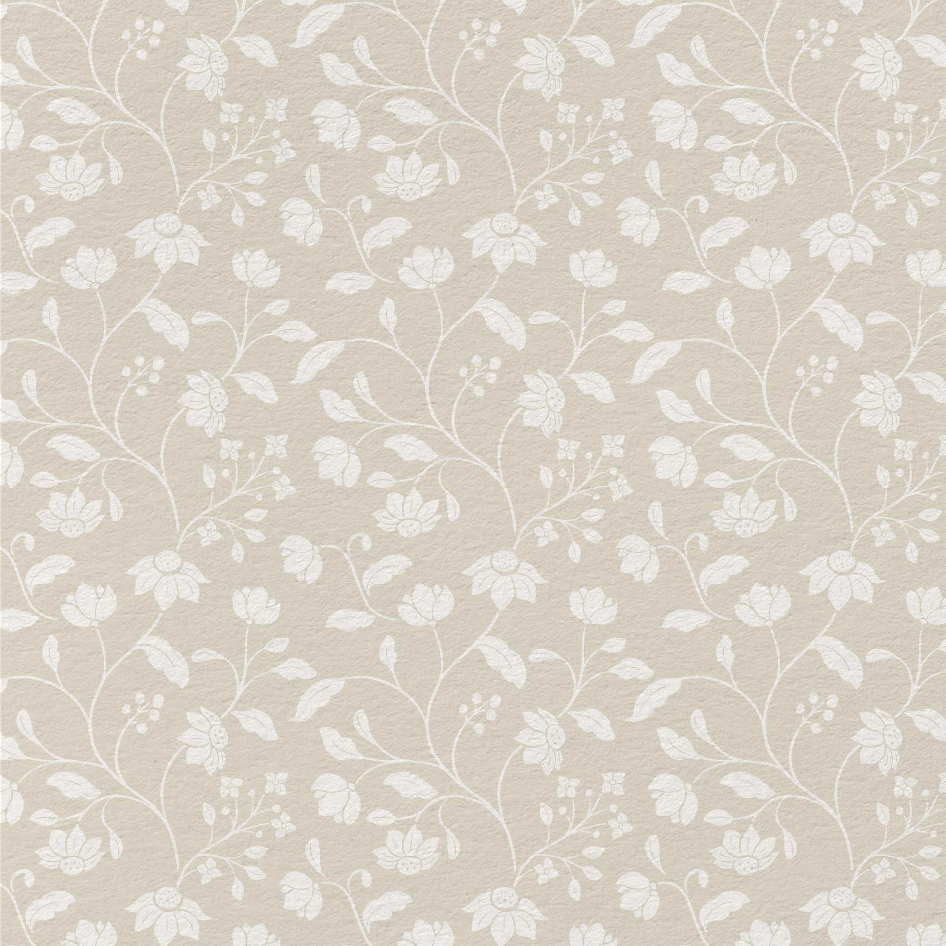 Wild Geranium Wallpaper in Linen Wash