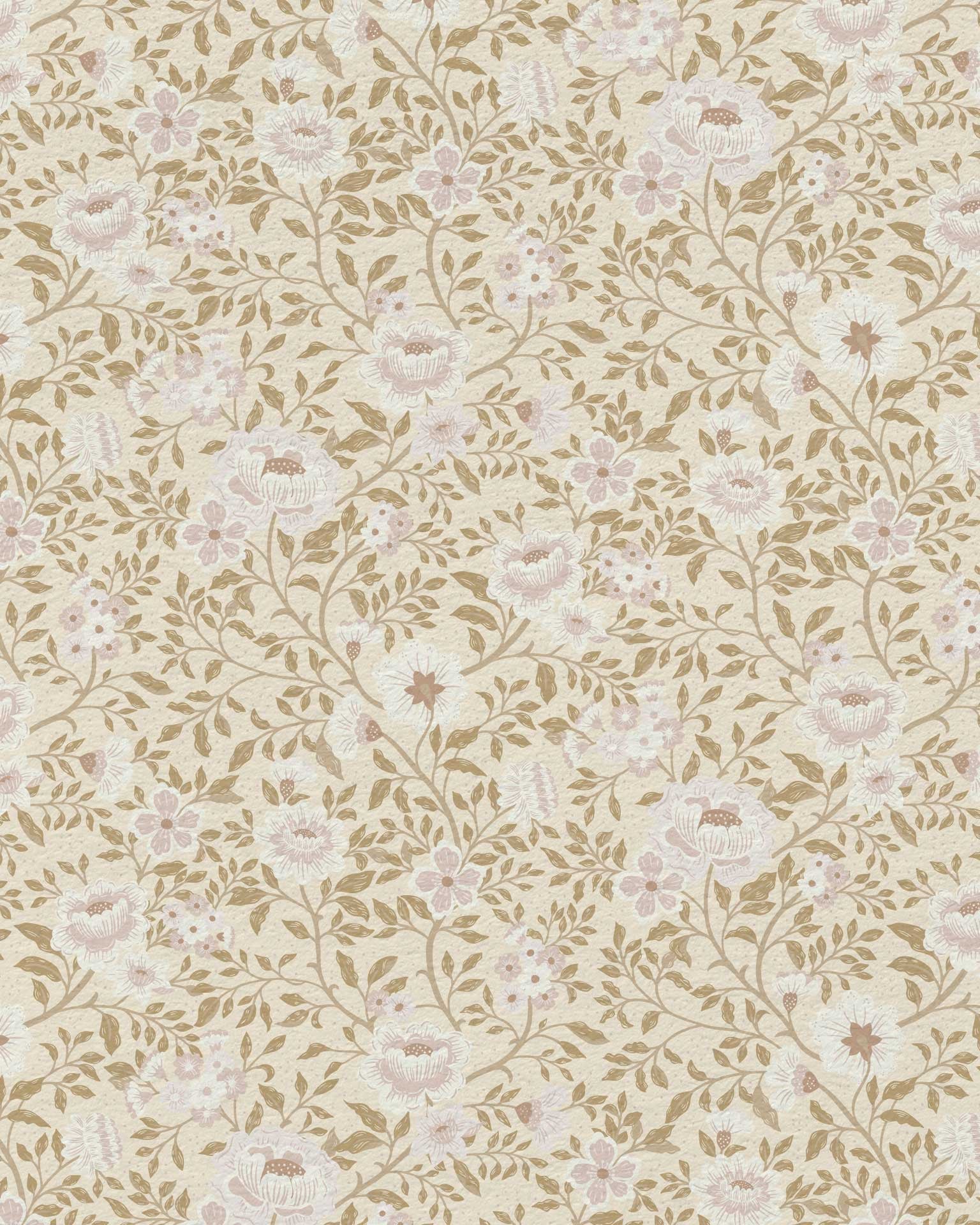 Annabelle Wallpaper in Antique Blush - Riverpine