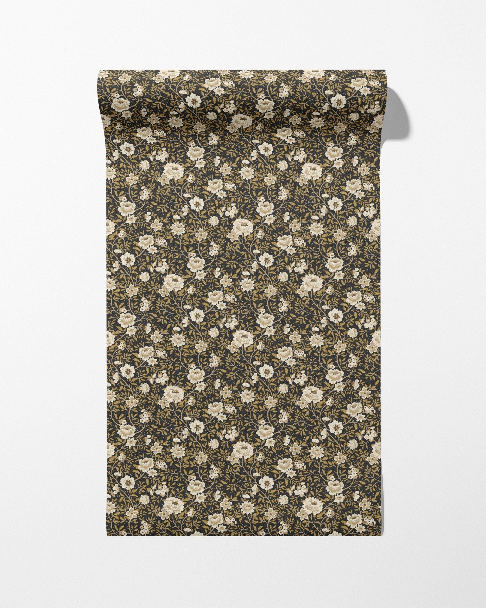 Annabelle Wallpaper in Charcoal Marigold - Riverpine