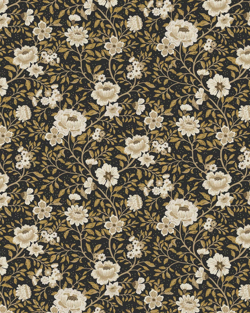 Annabelle Wallpaper in Charcoal Marigold - Riverpine