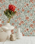 Annabelle Wallpaper in Clay Garden - Riverpine