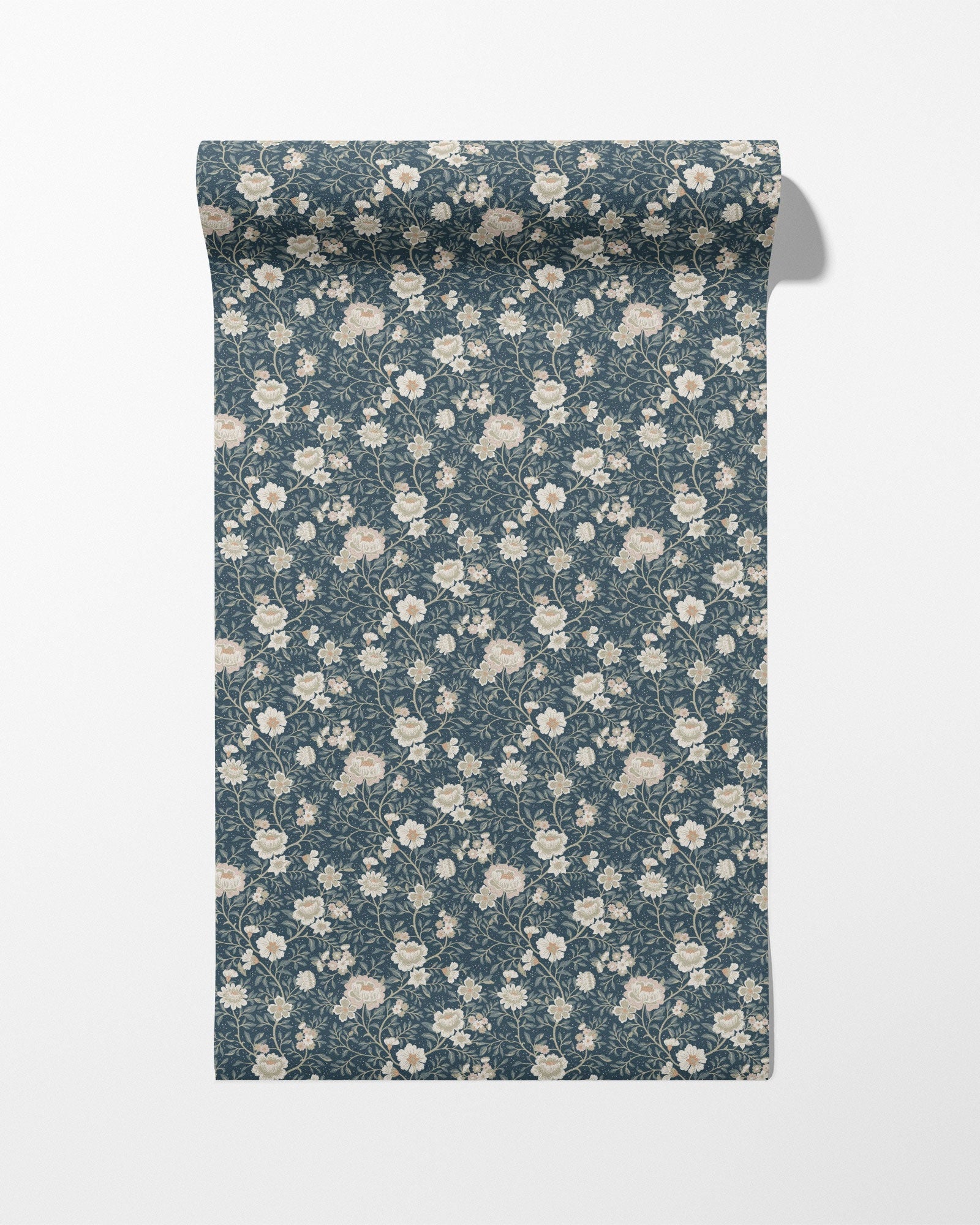 Annabelle Wallpaper in Dusty Slate - Riverpine