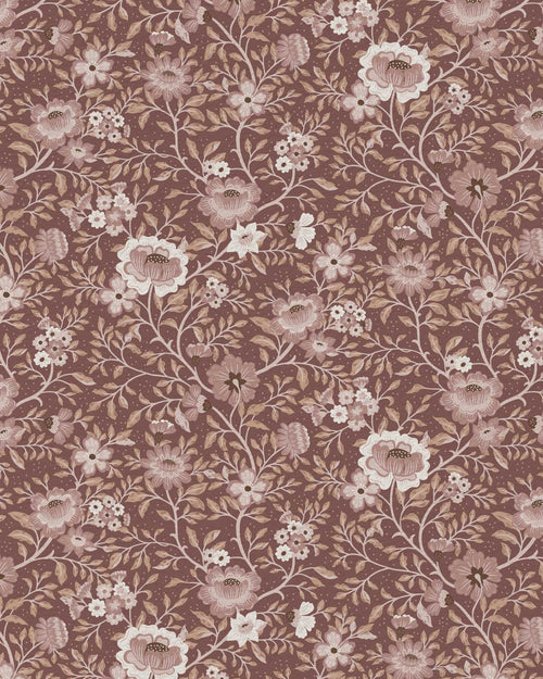 Annabelle Wallpaper in Plumwood Rose - Riverpine