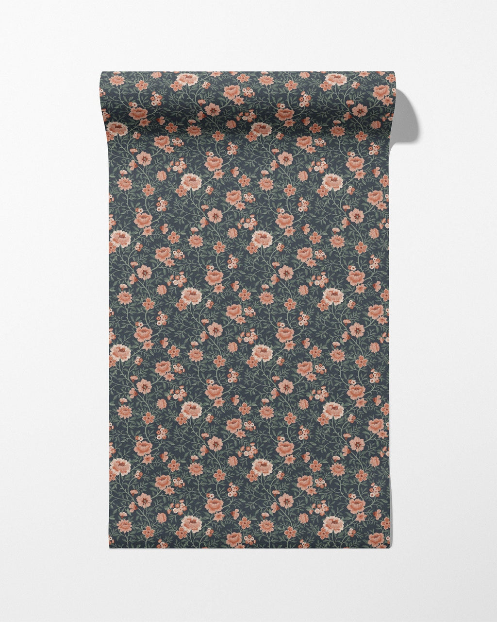 Annabelle Wallpaper in Terracotta Night - Riverpine