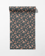 Annabelle Wallpaper in Terracotta Night - Riverpine