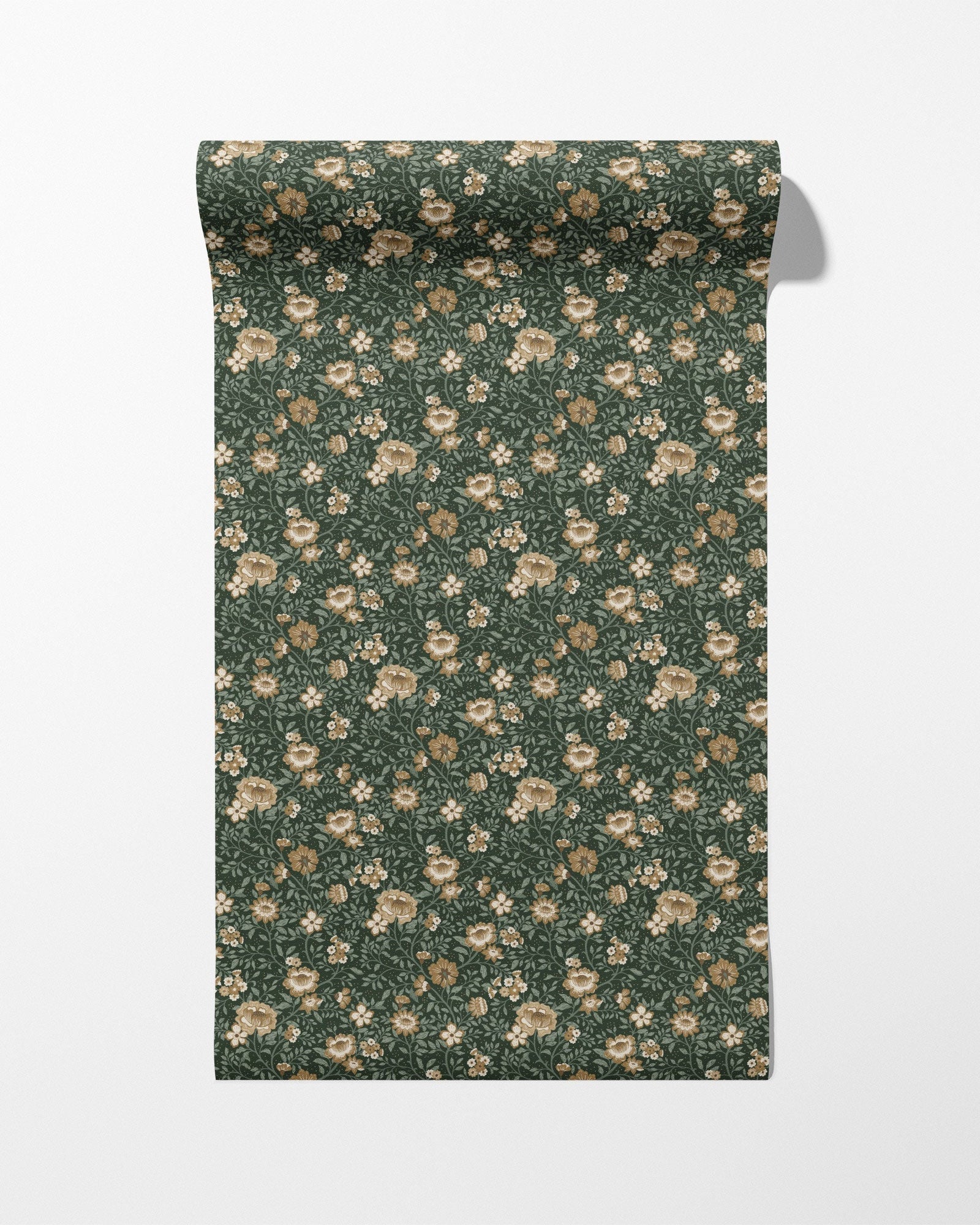 Annabelle Wallpaper in Woodland Green - Riverpine