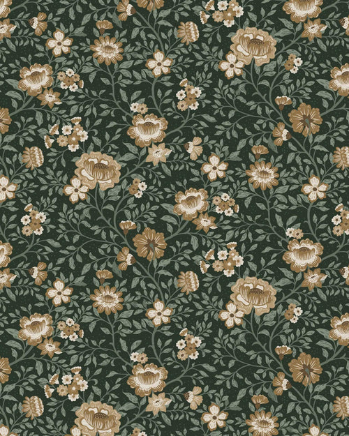 Annabelle Wallpaper in Woodland Green - Riverpine