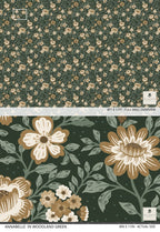 Annabelle Wallpaper in Woodland Green - Riverpine
