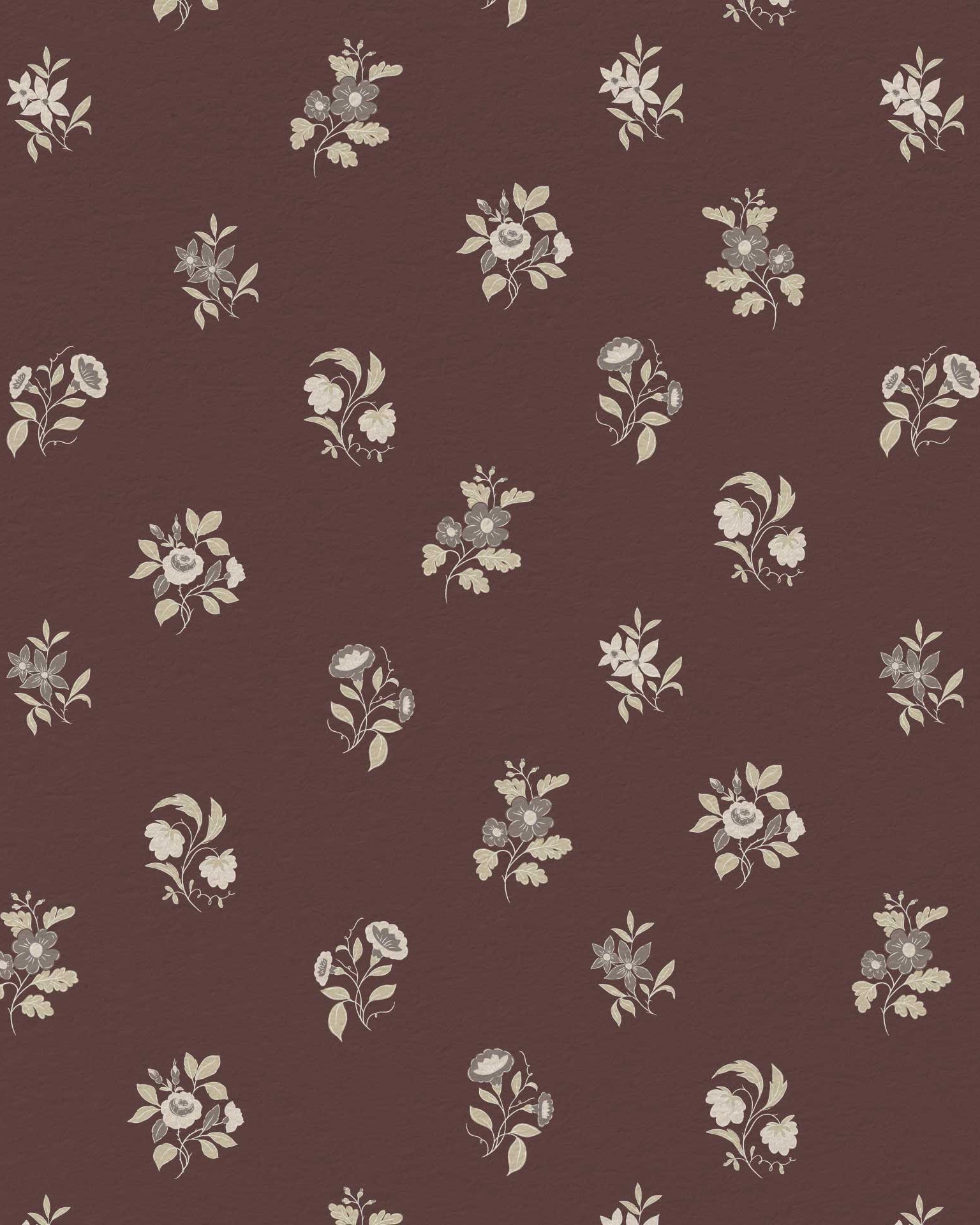 Ashthorn Wallpaper Blackberry Wine - Riverpine