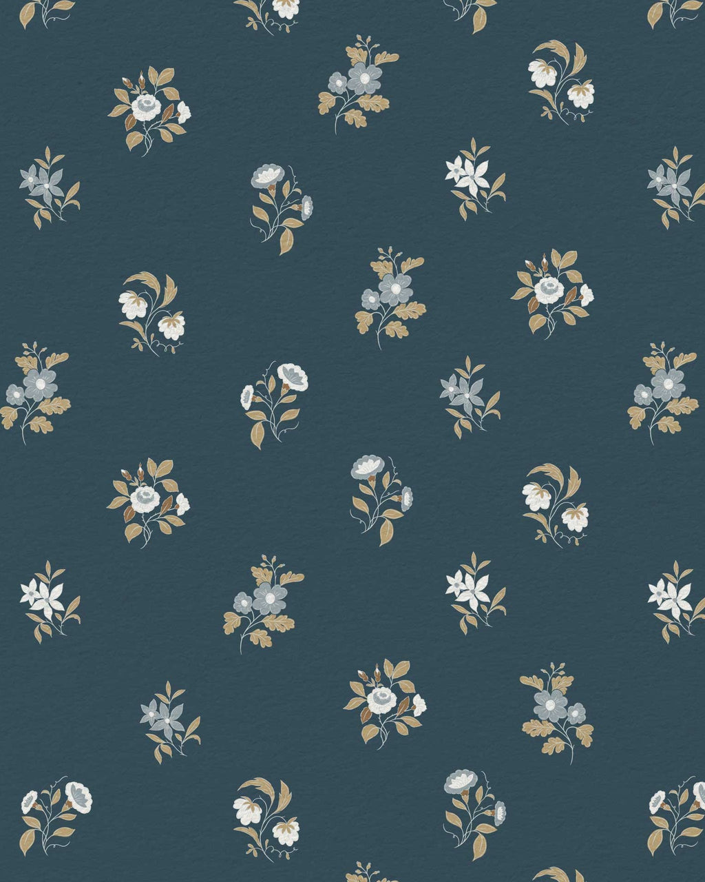 Ashthorn Wallpaper Blue Note - Riverpine