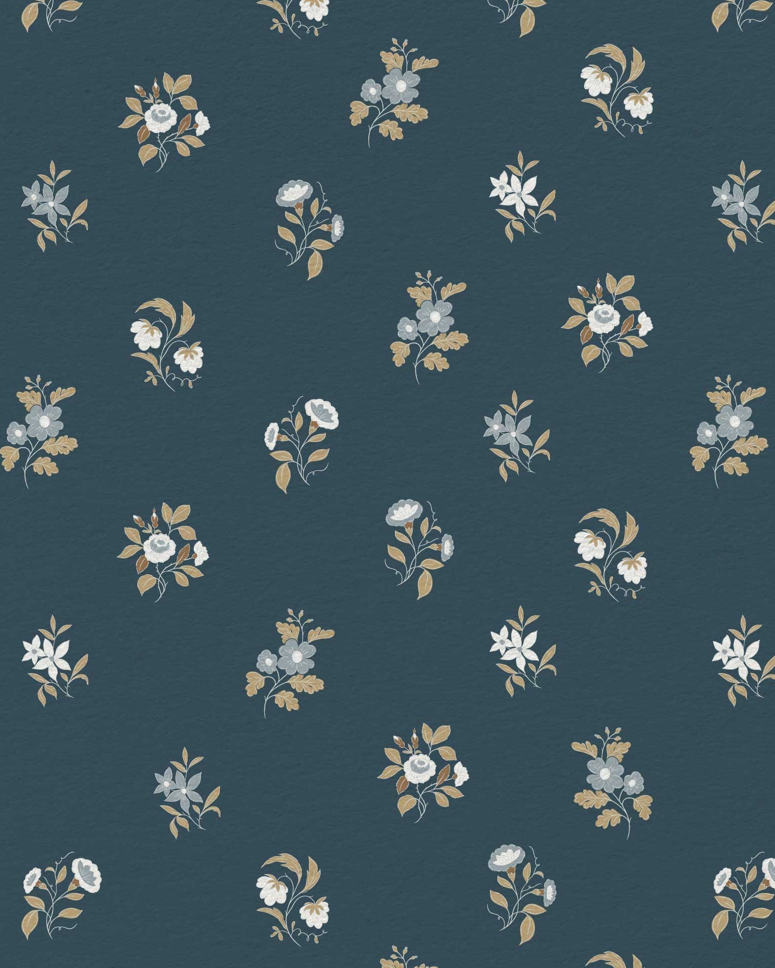 Ashthorn Wallpaper Blue Note - Riverpine