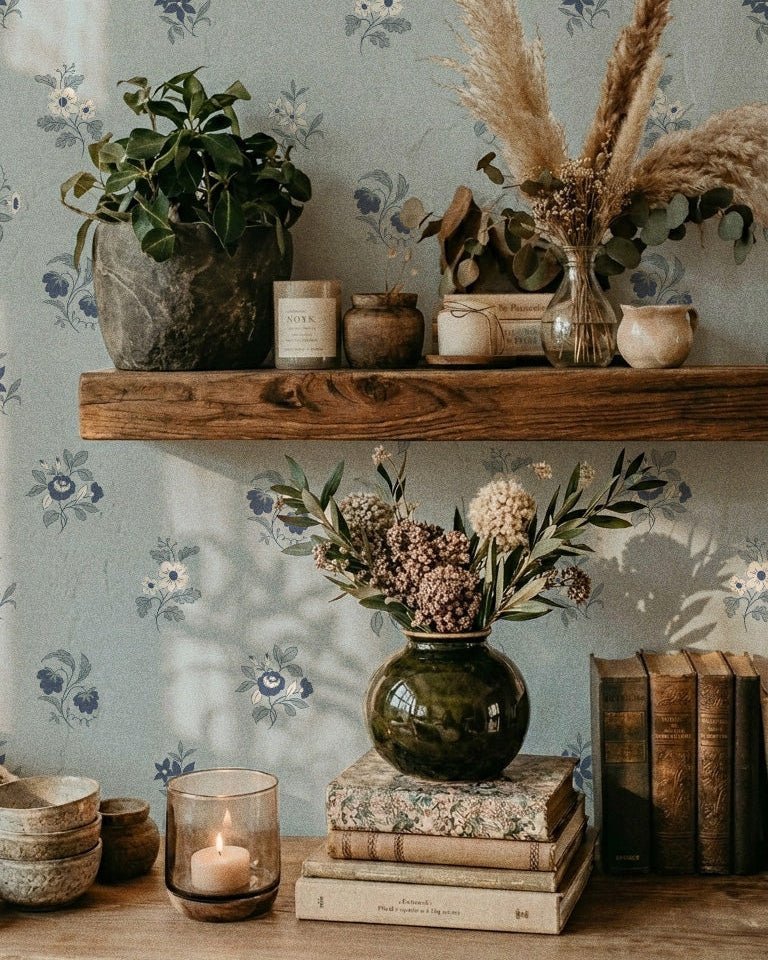 Ashthorn Wallpaper Oxford Gray - Riverpine