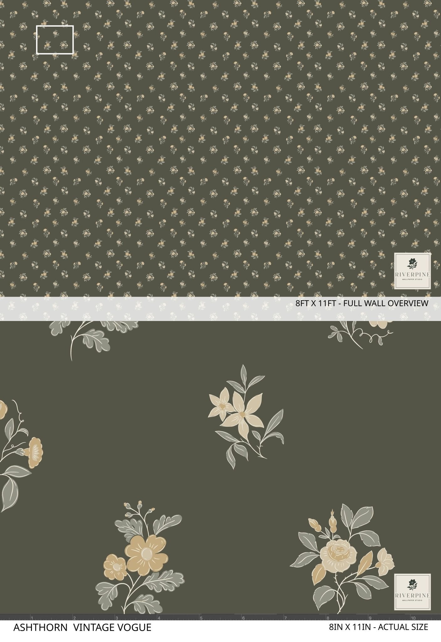Ashthorn Wallpaper Vintage Vogue - Riverpine