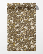 Camellia Study Wallpaper in Golden Vine - Riverpine