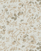 Camellia Study Wallpaper in Natural Linen - Riverpine