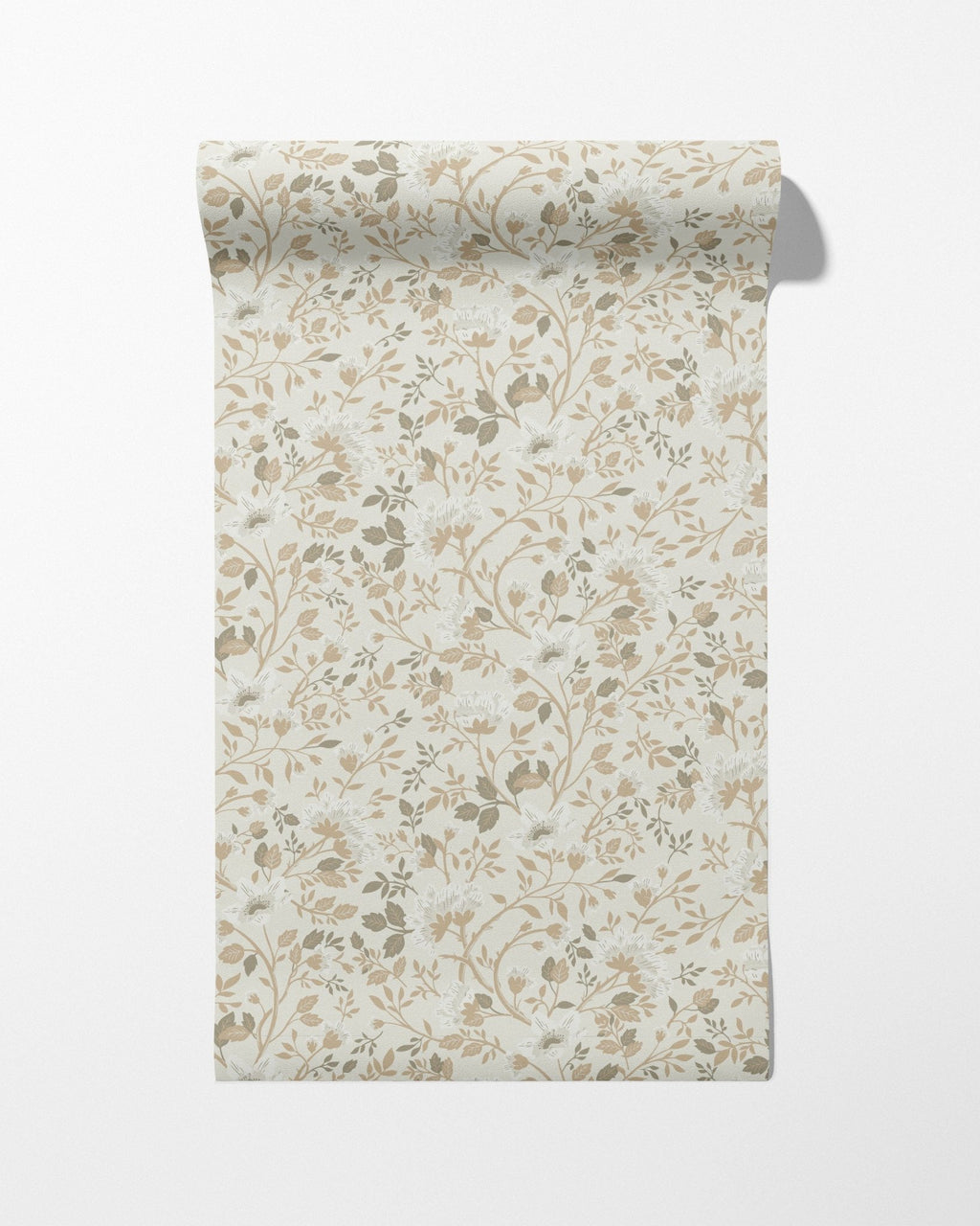 Camellia Study Wallpaper in Natural Linen - Riverpine