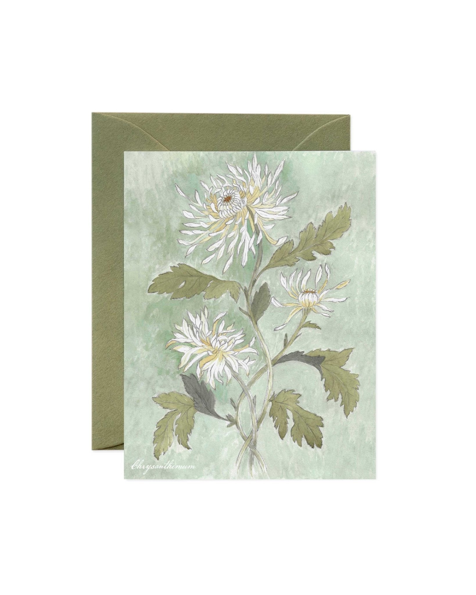 Chrysanthemum Greeting Card - Riverpine