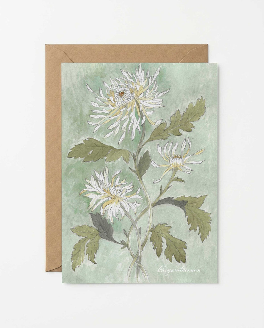 Chrysanthemum Greeting Card - Riverpine