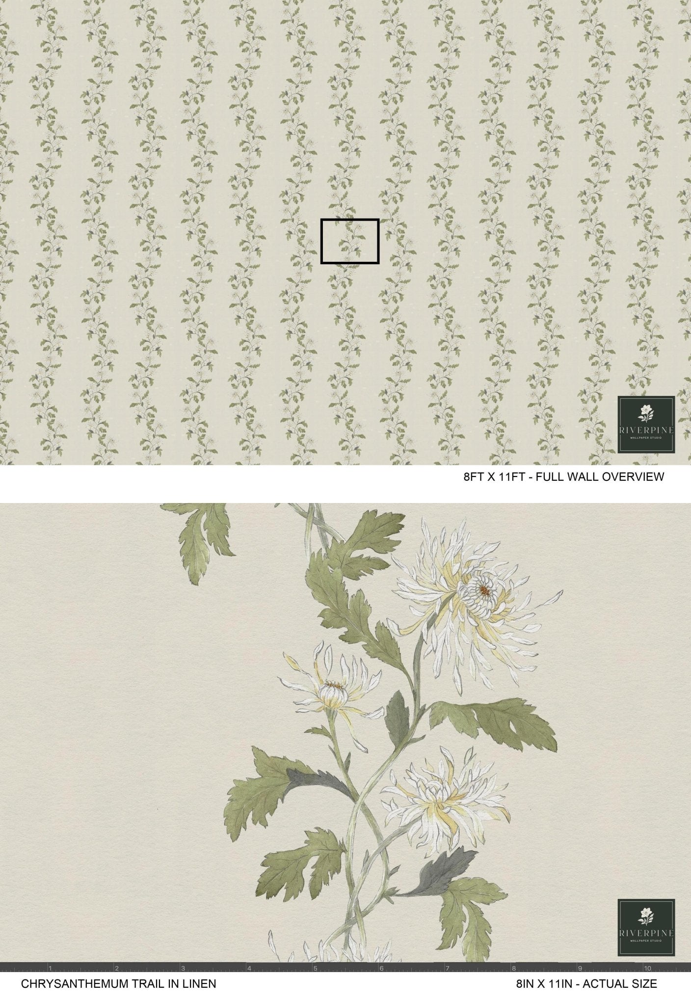 Chrysanthemum Trail in Linen - Riverpine