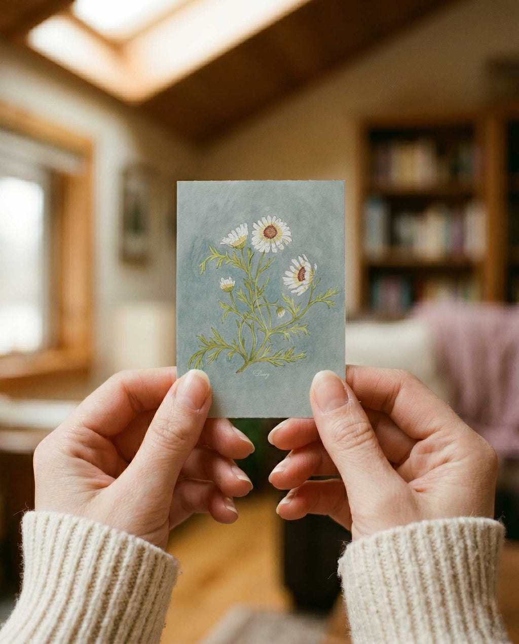 Daisy Study Art Postcard - Riverpine