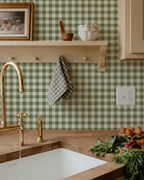 Garden Window Wallpaper in Pear Stem - Riverpine