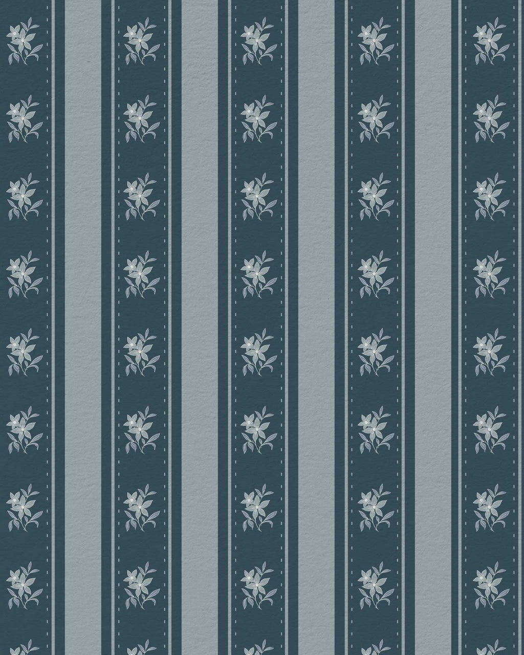 Glasshouse Stripe in Nocturne Blue - Riverpine