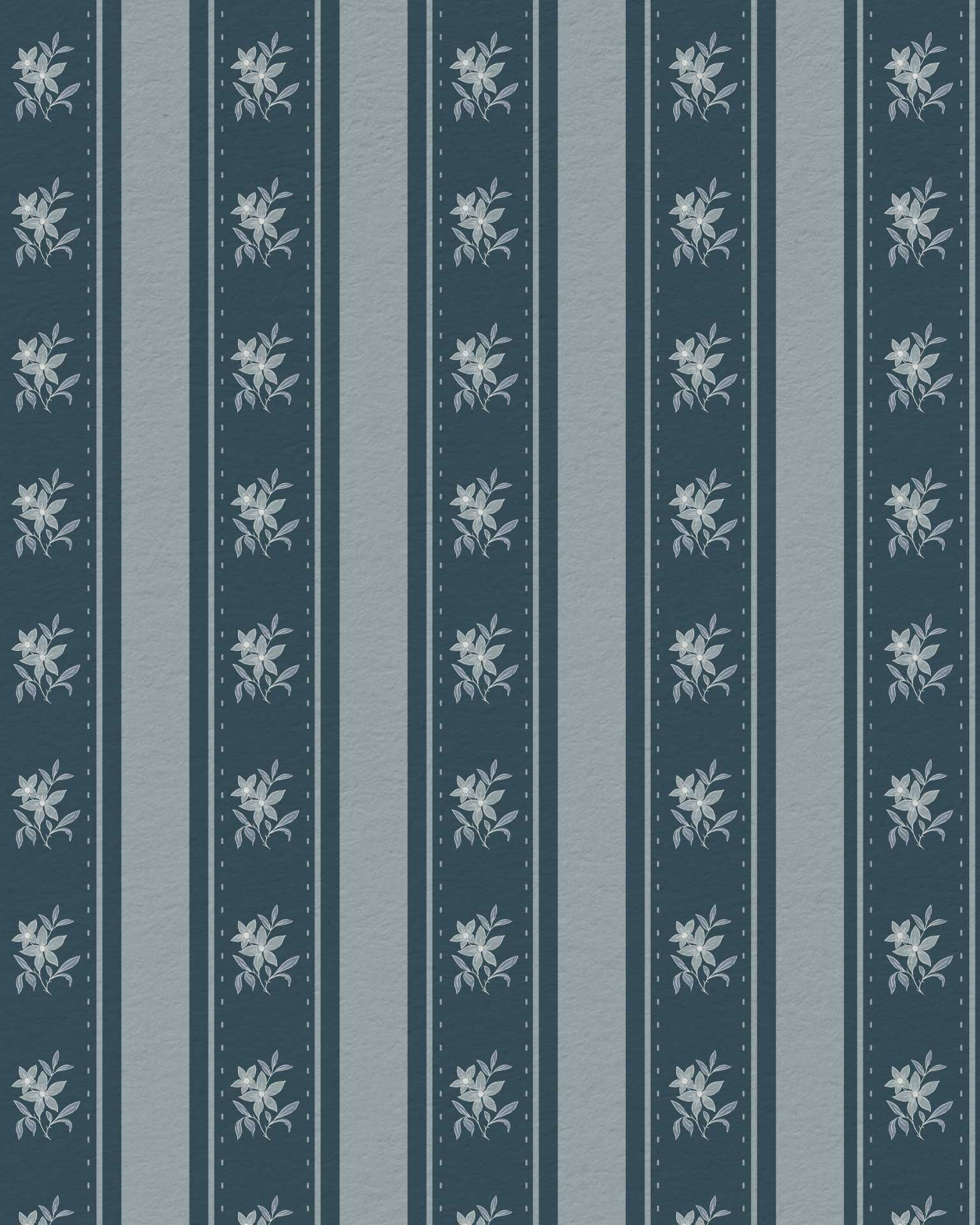 Glasshouse Stripe in Nocturne Blue - Riverpine