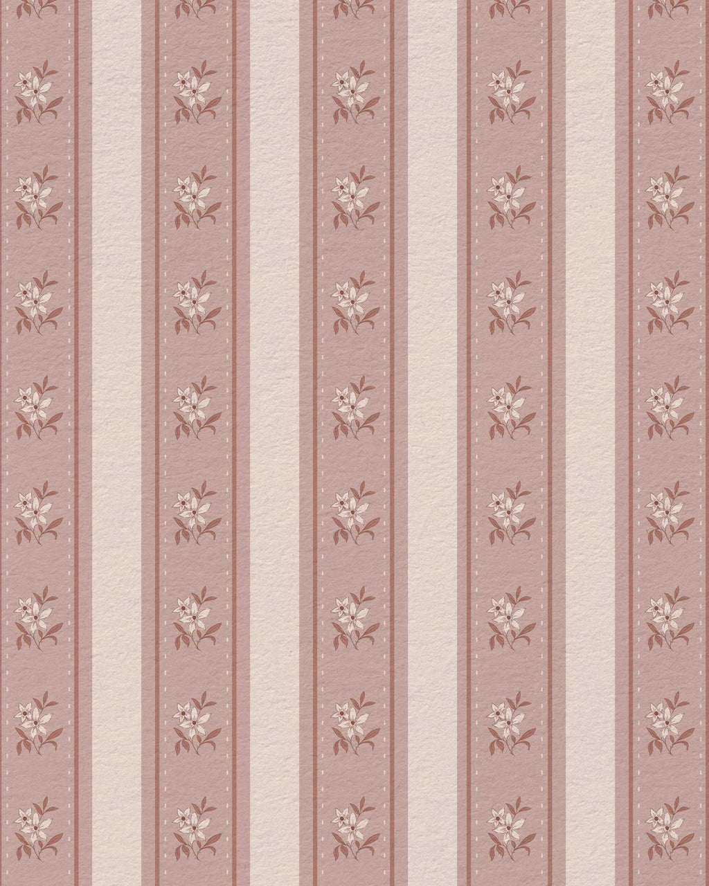Glasshouse Stripe in Old Rose Clay - Riverpine