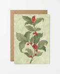 Holly Greeting Card - Riverpine