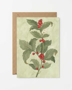 Holly Greeting Card - Riverpine