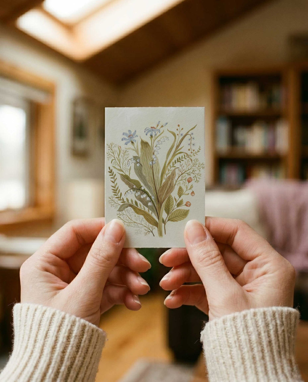 Lily of the Valley Study Art Postcard - Riverpine