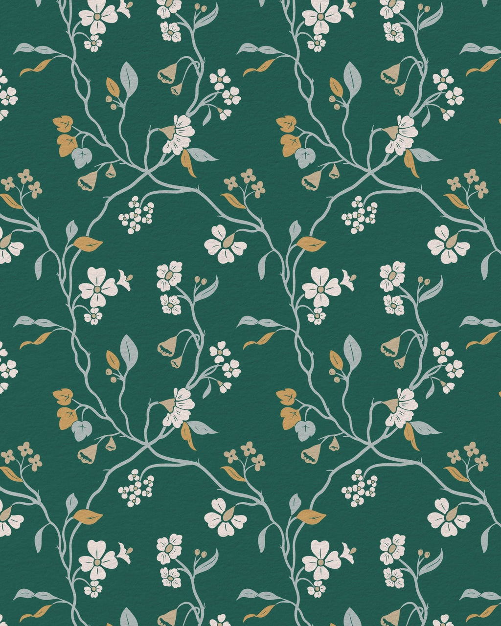 Lunaria Vine Wallpaper in Forest Glen - Riverpine