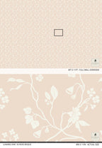 Lunaria Vine Wallpaper in Rose Bisque - Riverpine